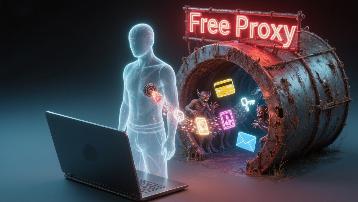 Ваши личные данные утекают через "бесплатный" мост. Фото создано с помощью ИИ.