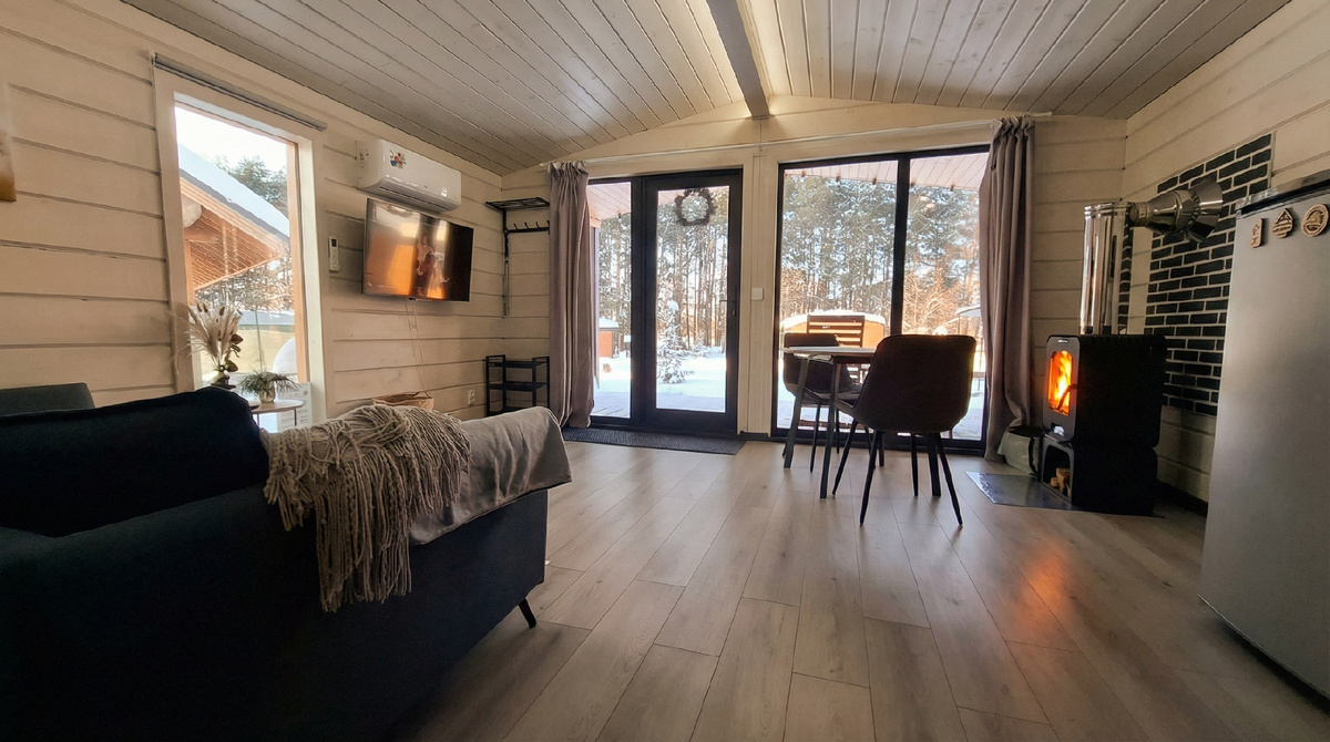 Интерьер барнхауса в аренду на берегу Можайского водохранилища