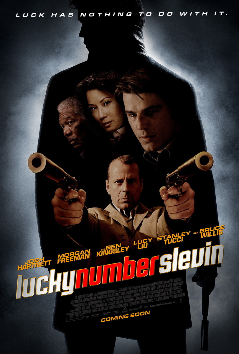 Постер к фильму "Счастливое число Слевина / Lucky Number Slevin" (источник: https://ru.kinorium.com/324237/gallery/poster/?photo=38031535) 