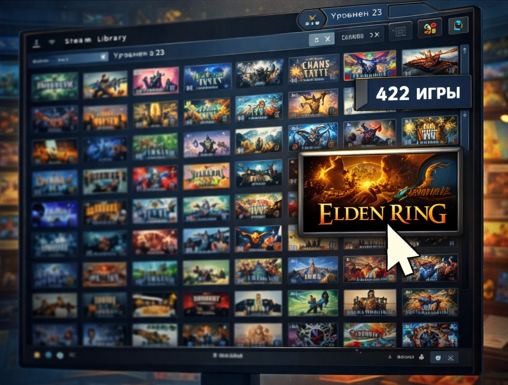Стандартная бибилотека геймера в Steam