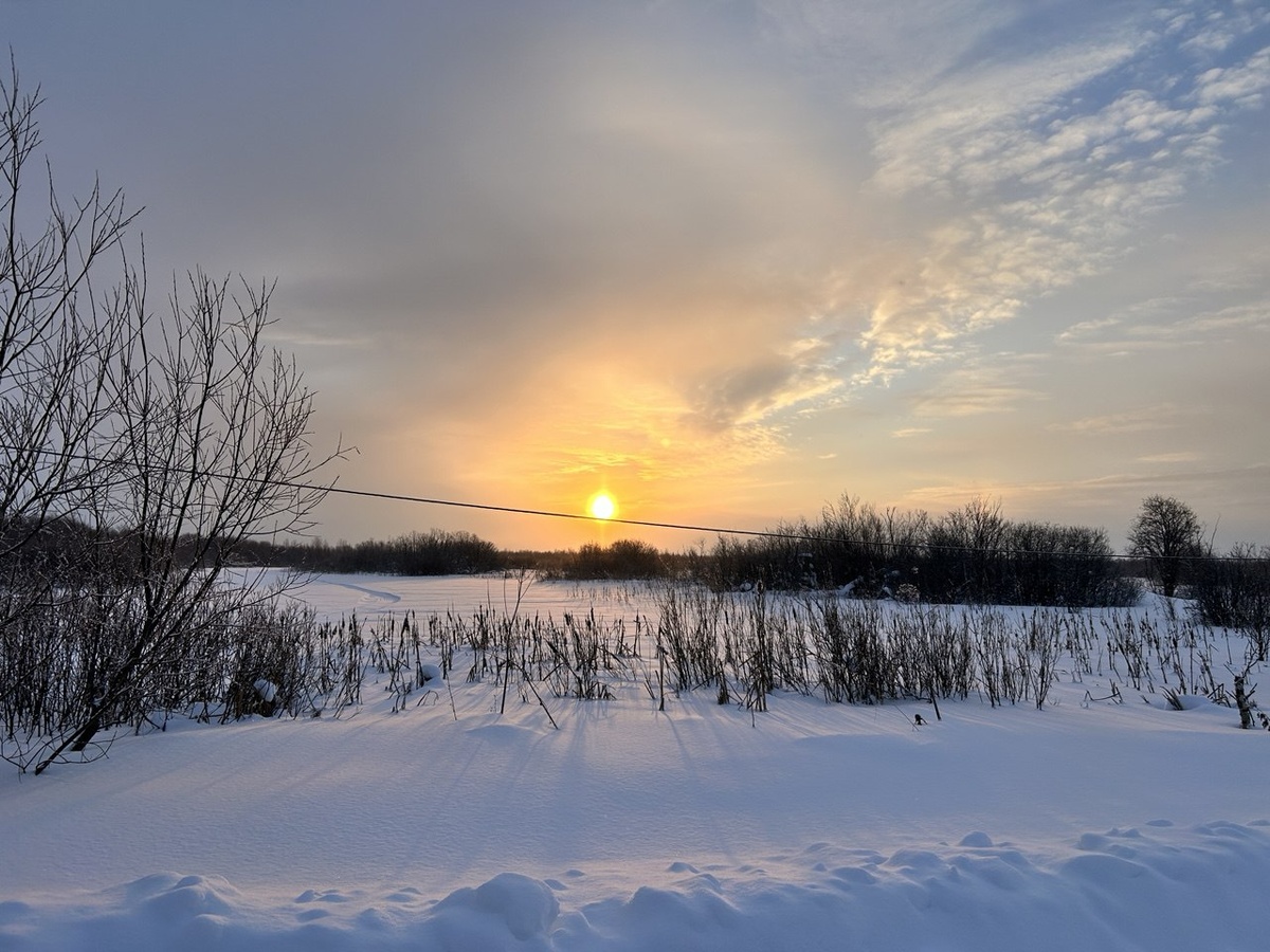 Утро на Севере начинается рано, а солнышко появляется только к 10 утра