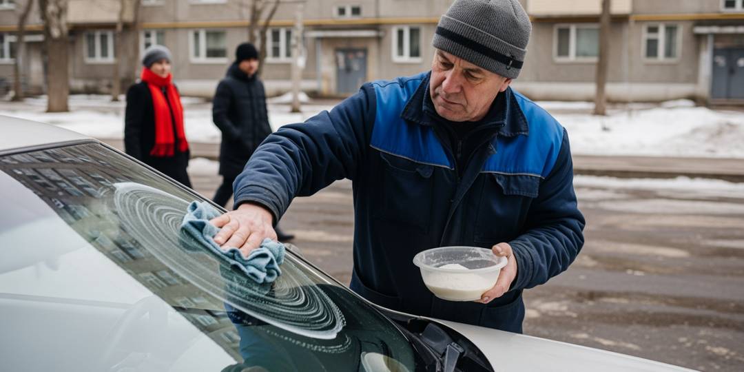 Отец всегда натирал содой лобовое стекло: дешёвый лайфхак или риск для авто — разбираем плюсы, минусы и инструкцию