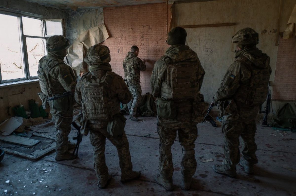 Боевики ВСУ на обучении