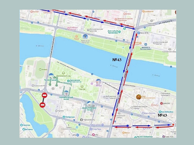 В центре Твери до 20 марта перекрыто движение на Волжском проезде