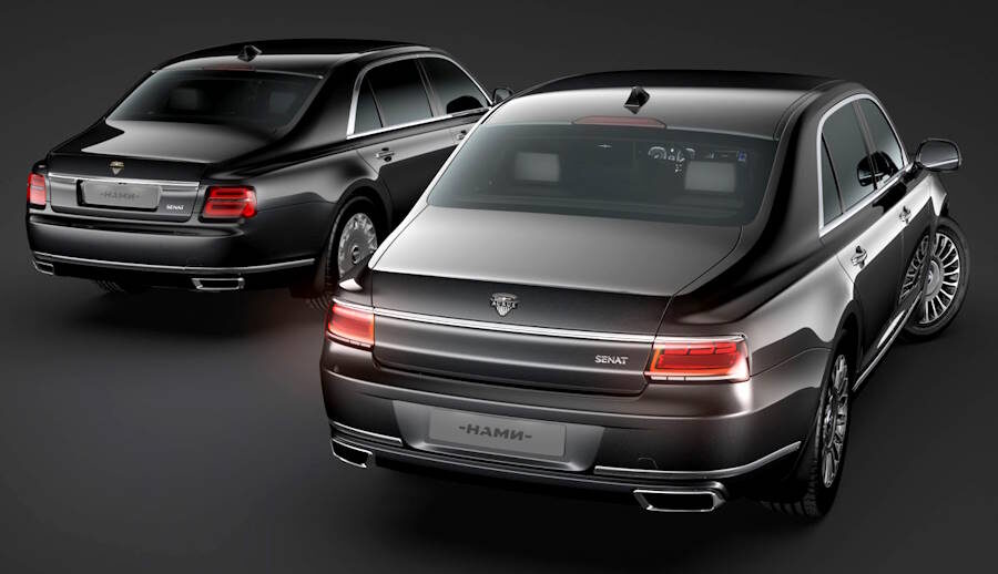 Обновлённый и дорестайлинговый Aurus Senat