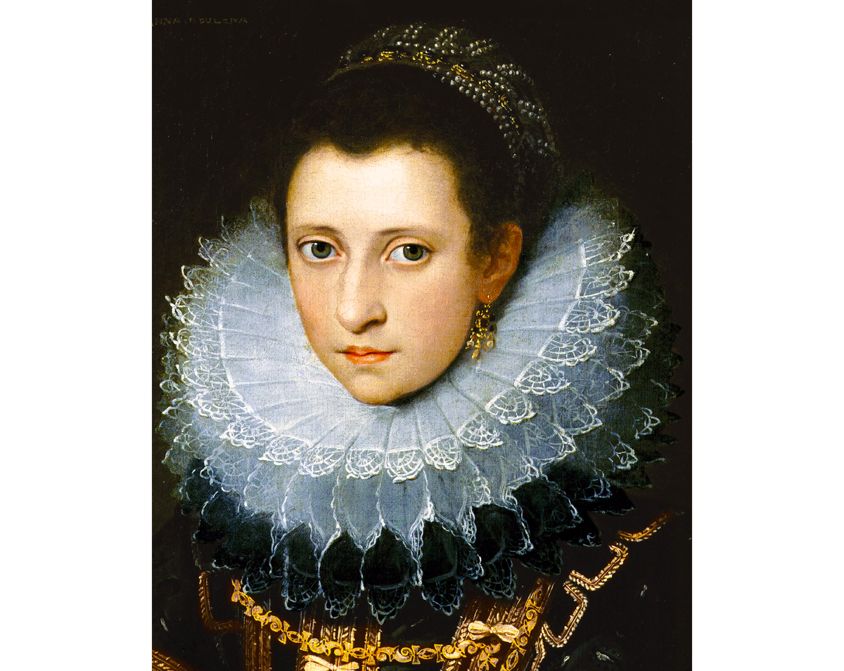 Анна Болейн на идеализированном портрете, созданном уже после её смерти.