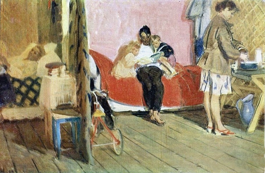     Д.Мочальский. Новоселы. 1957