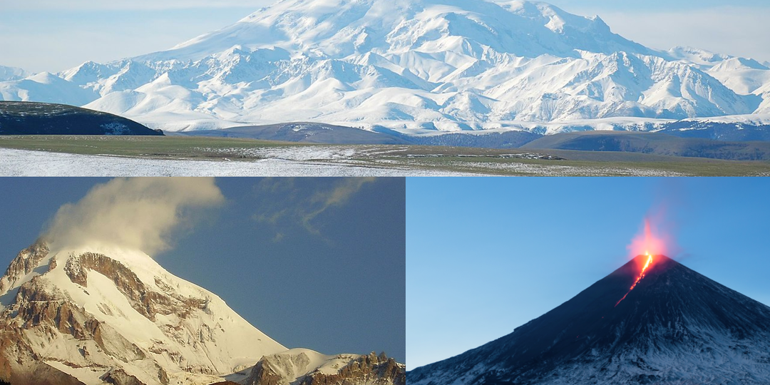 Три лица русских гор: Эльбрус, Казбек и Ключевская сопка — испытание, которое не прощают