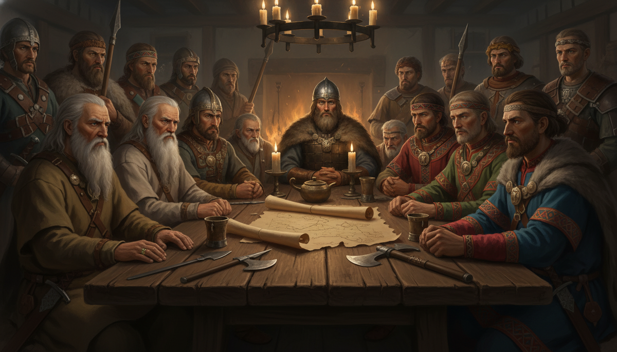 Совет старейшин где решались самые насущные задачи гос.обустройства.