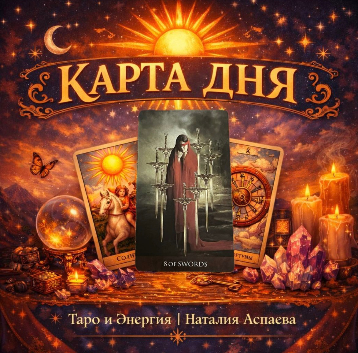 КАРТА ДНЯ ✨ 8 МЕЧЕЙ - 13.03.26 ✨ 