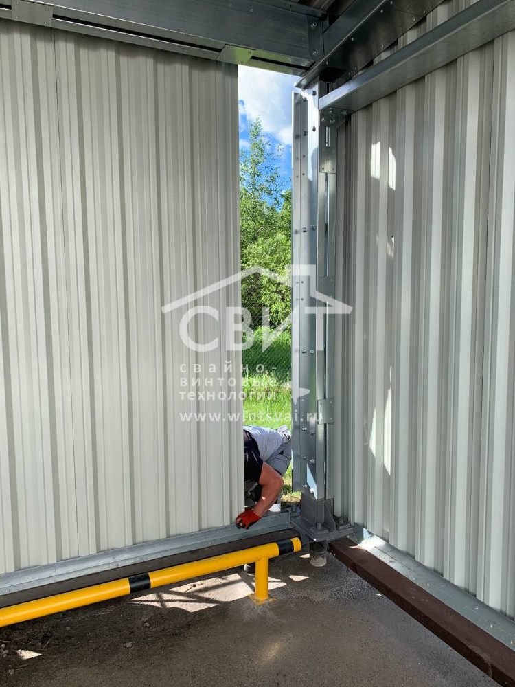 Для данного объекта было принято решение использовать свайно-винтовой фундамент