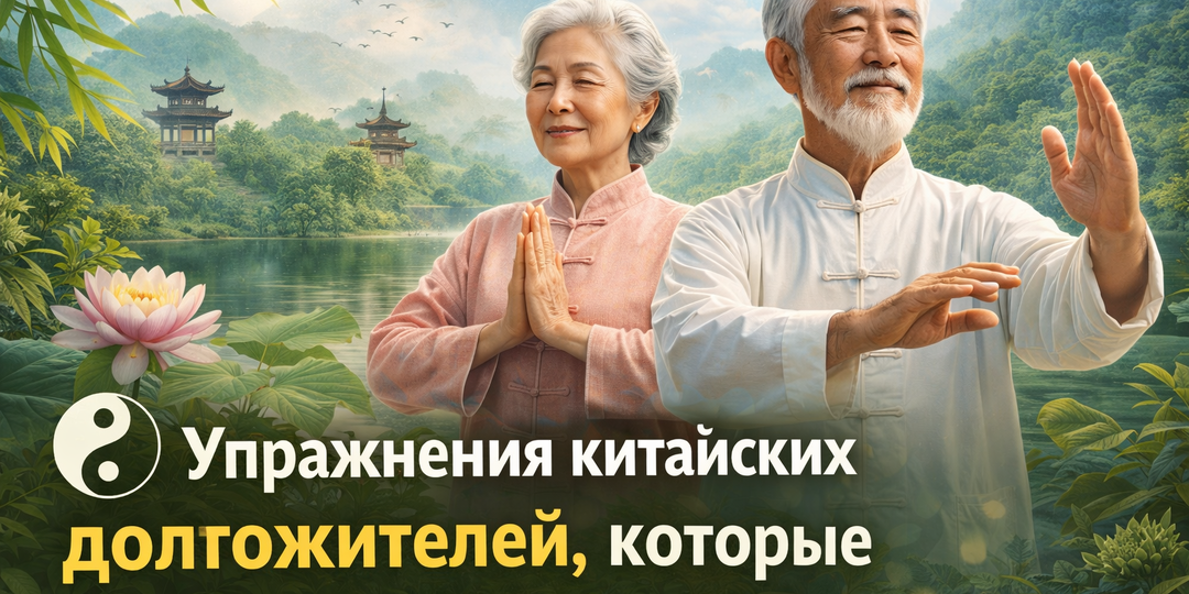Как выполнять упражнения китайских долгожителей, чтобы продлить жизнь 🧘‍♂️🌿