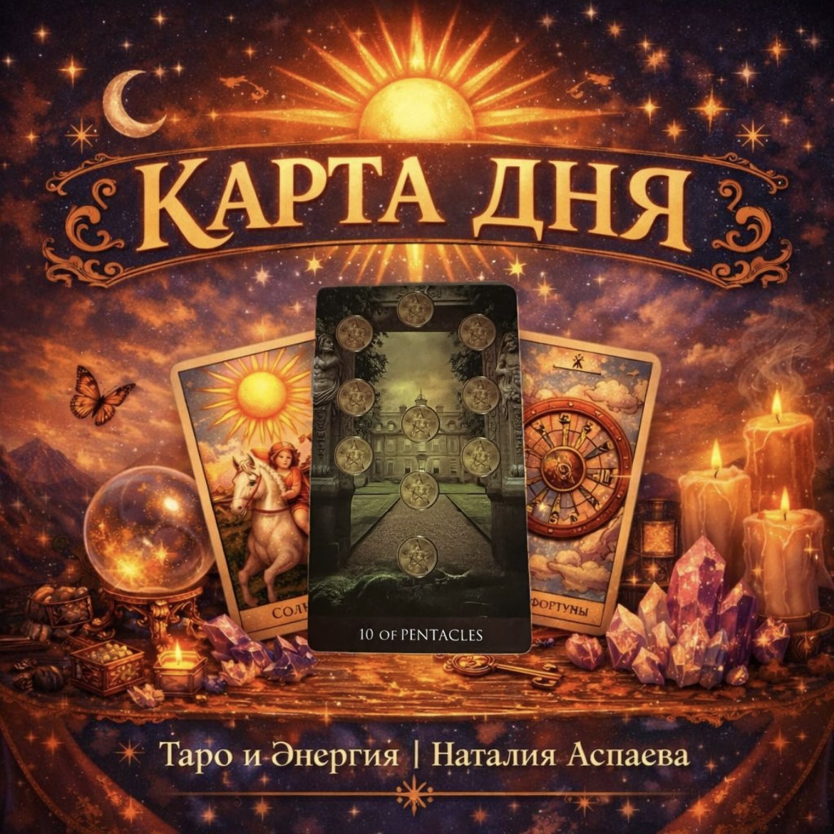 КАРТА ДНЯ ✨ 10 ПЕНТАКЛЕЙ - 14.03.26 ✨ 