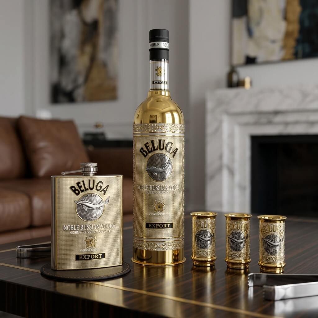 Золотой, брендированный, подарочный комплект