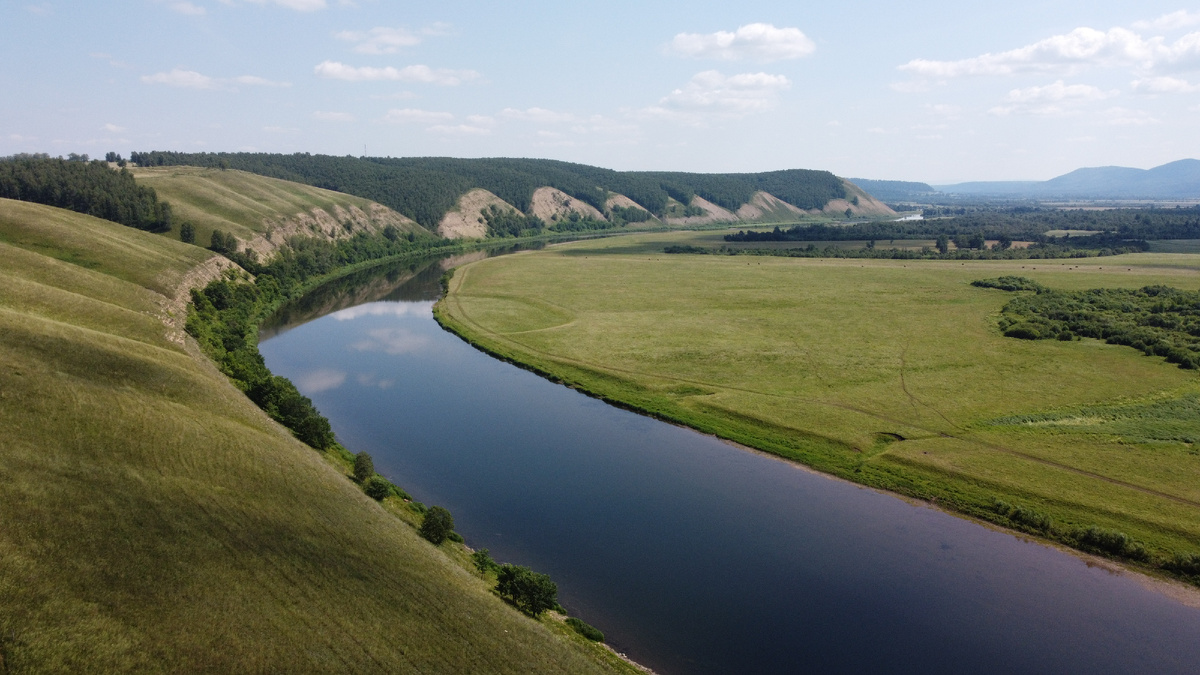Вид на реку Юрюзань