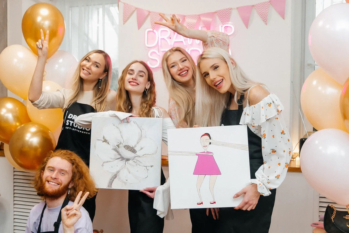 Арт-вечеринка в художественной студии Draw Up Studio