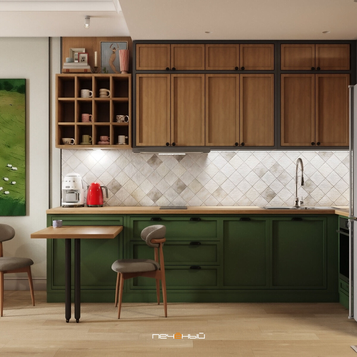 Дизайн кухни-гостиной