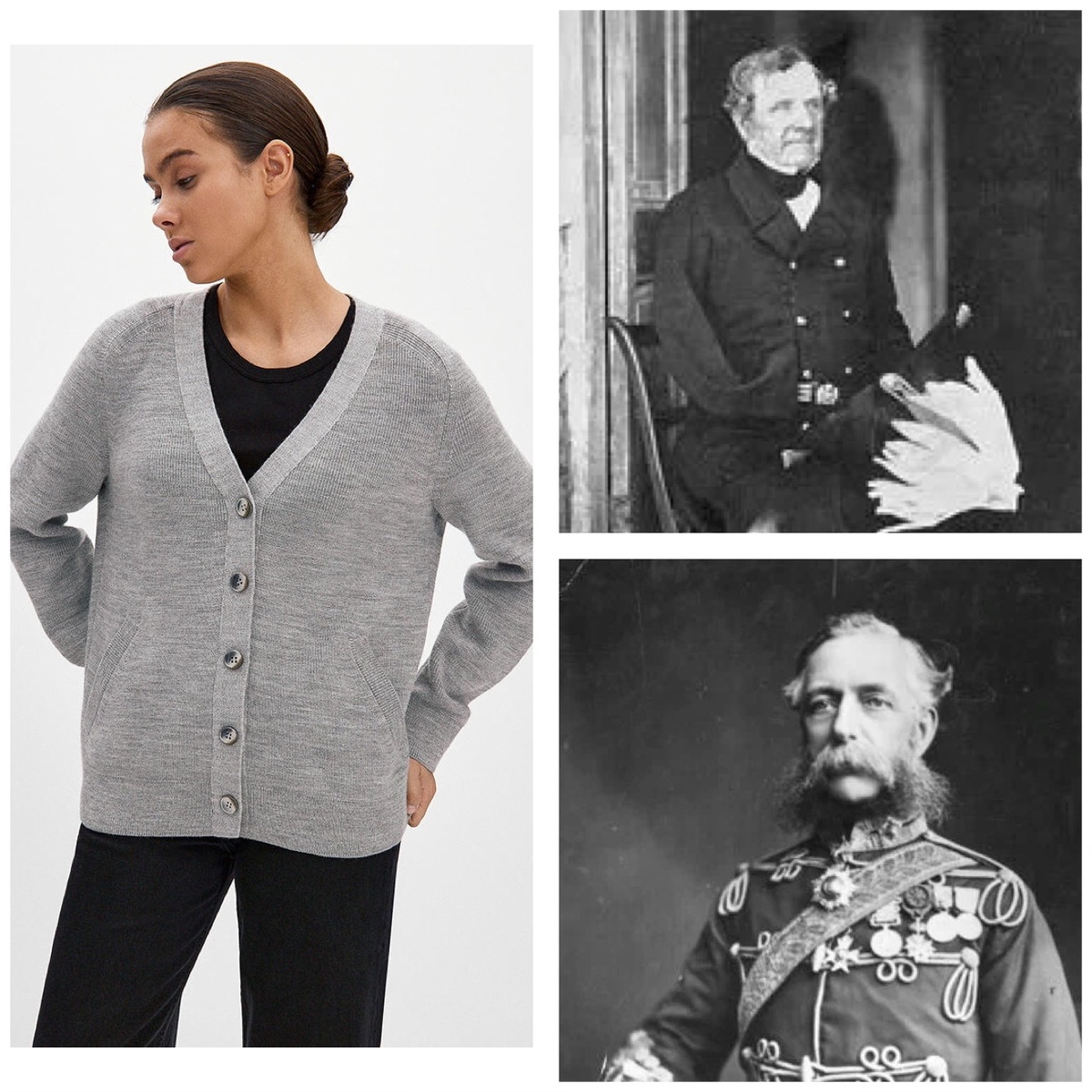 В верхнем углу - Фицрой Джеймс Генри Сомерсет, барон Реглан, в нижнем - Джеймс Томас Бруднелл, седьмой граф Кардиган