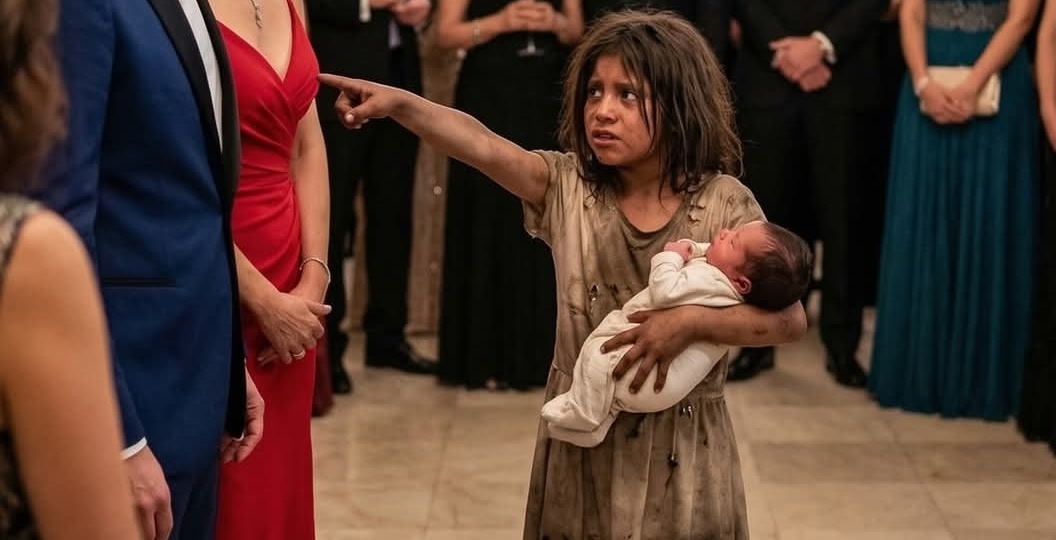 *БЕЗДОМНАЯ ДЕВОЧКА ПОДНЯЛА МАЛЫШКУ СРЕДИ МУСОРА... А СПУСТЯ ЧАСАМИ ОН ЗАШЁЛ НА САМУЮ РОСКОШНУЮ ВЕЧЕРИНКУ В ГОРОДЕ, УКАЗАЛ НЕВЕСТЕ ПАЛЬЦЕМ...