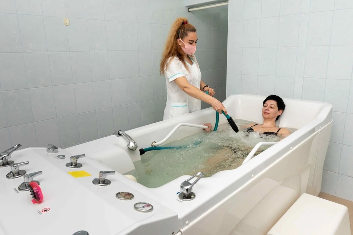 Лечебная процедура в санатории «Золотой берег»
Фото с сайта санатория