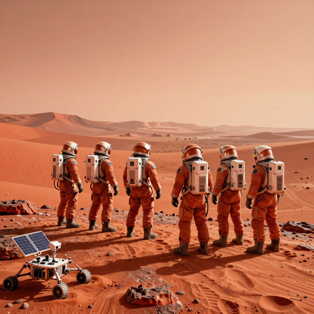 Колонисты На Марсе