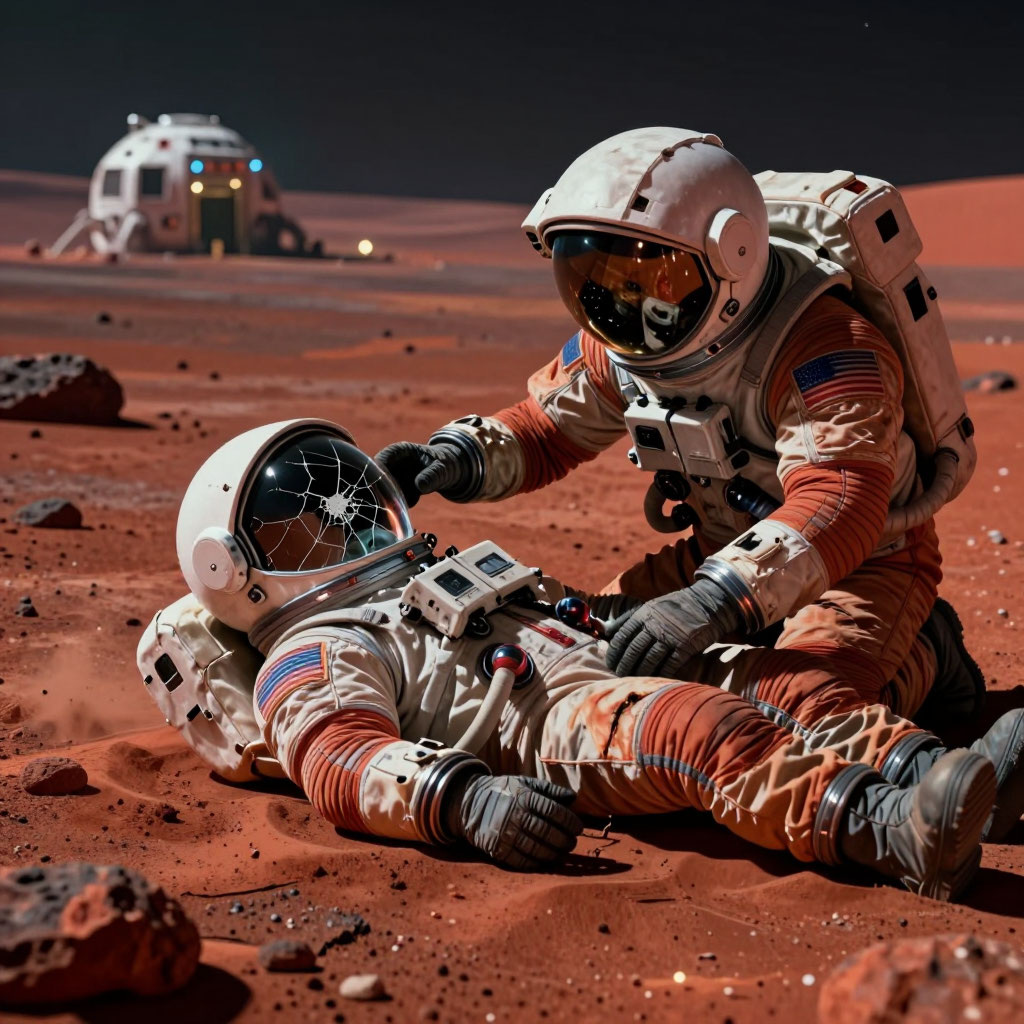 Колонисты На Марсе