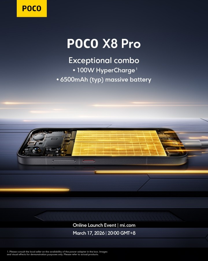    Официально: POCO X8 Pro Max получит АКБ ёмкостью 8500 мАч