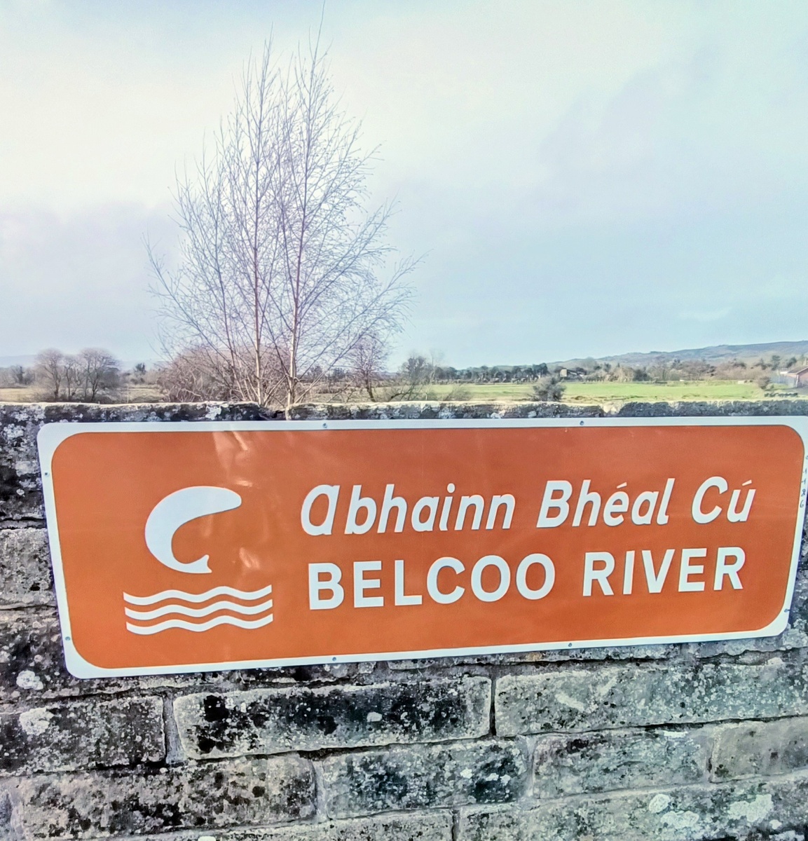 Река , разделяющая две страны. Ирландия. Фото автора 