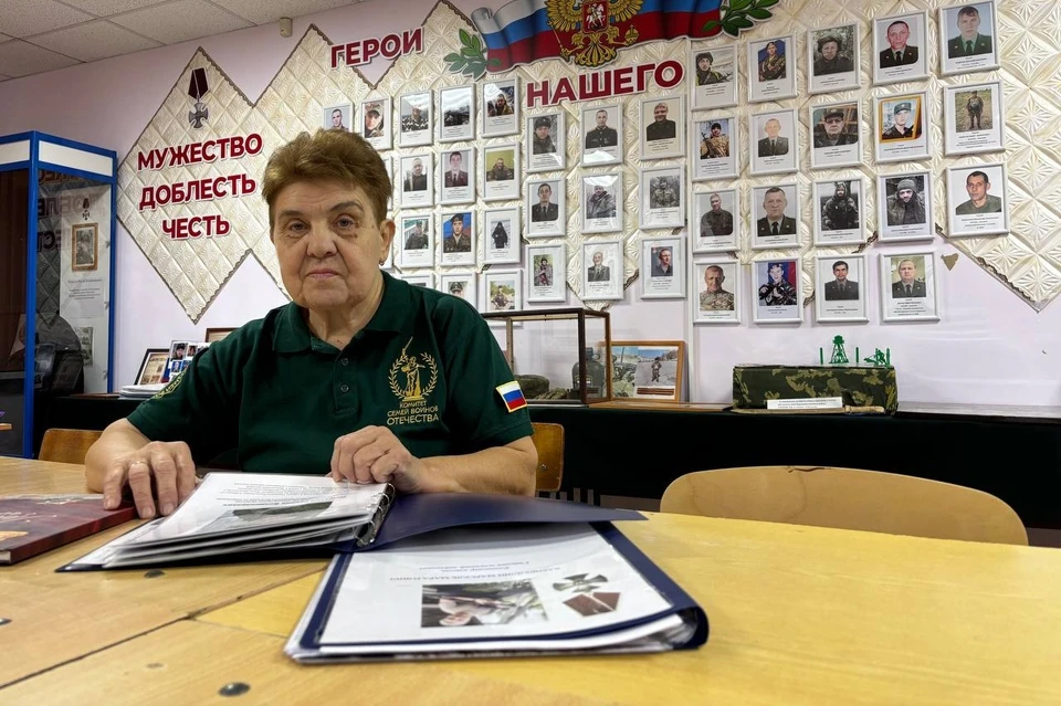 Валентина Старкова в музее памяти бойцов СВО. Фото: предосталвено КП