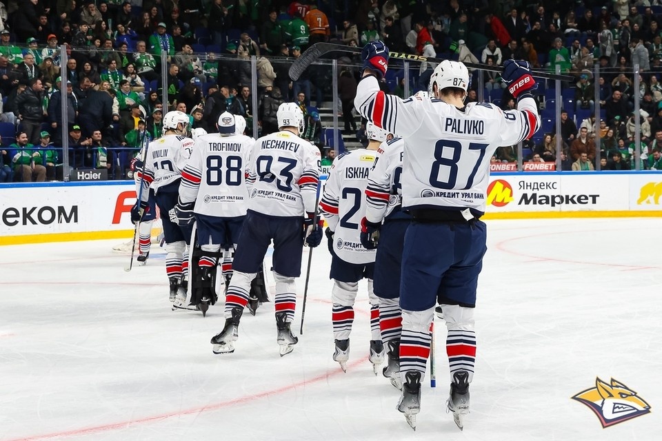    Команда Андрея Разина обыграла «Салават Юлаев» со счетом 2:1. Фото: ХК «Металлург».