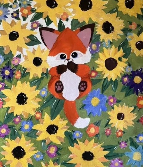 Детские рисунки стали покупать в интернете