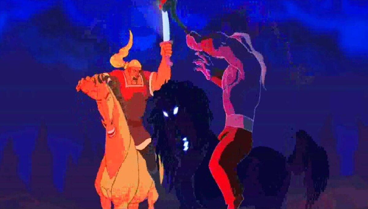    Более 10 лет назад кыргызская студия «BIGIM» сняла небольшой анимационный трейлер по мотивам народного эпоса. Над видео три месяца работали 13 мастеров мультипликации из Киргизии, Белоруссии, России и США. К сожалению, студия закрылась, так и не дождавшись спонсирования мультфильма.