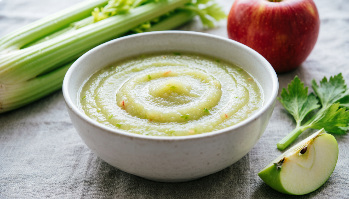 Паста из сельдерея и яблока