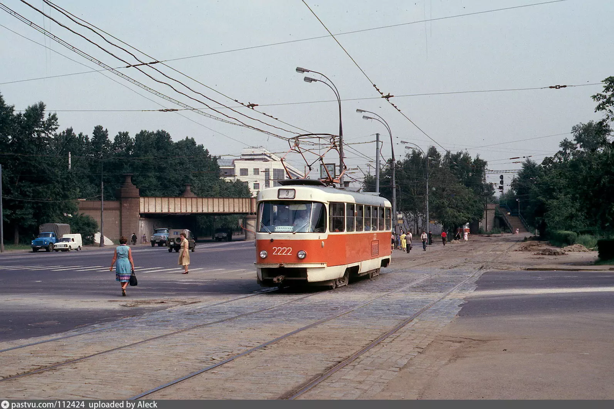 Варшавское шоссе у Павелецкого путепровода, 1987 г. Автор: Hans Oerlemans, Rotterdam.