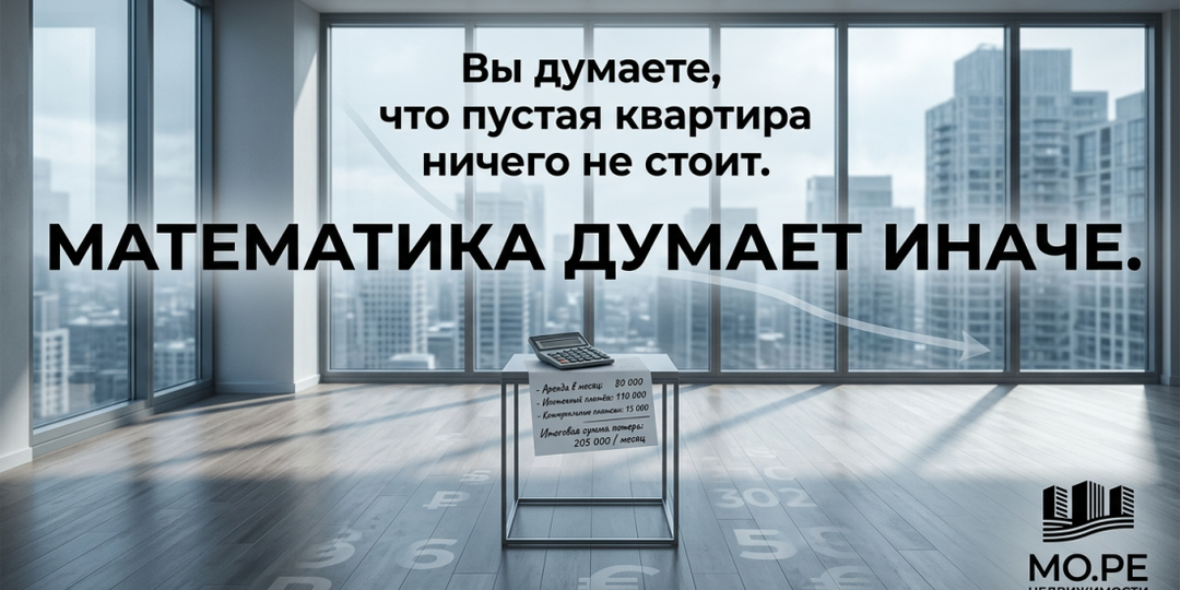 Вы думаете, что пустая квартира ничего не стоит. Математика думает иначе