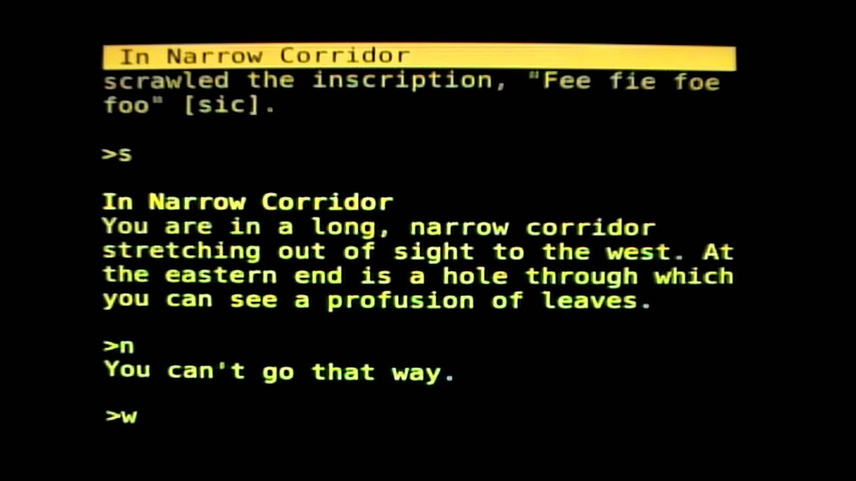 Colossal Cave Adventure (1977) — один из первых текстовых квестов