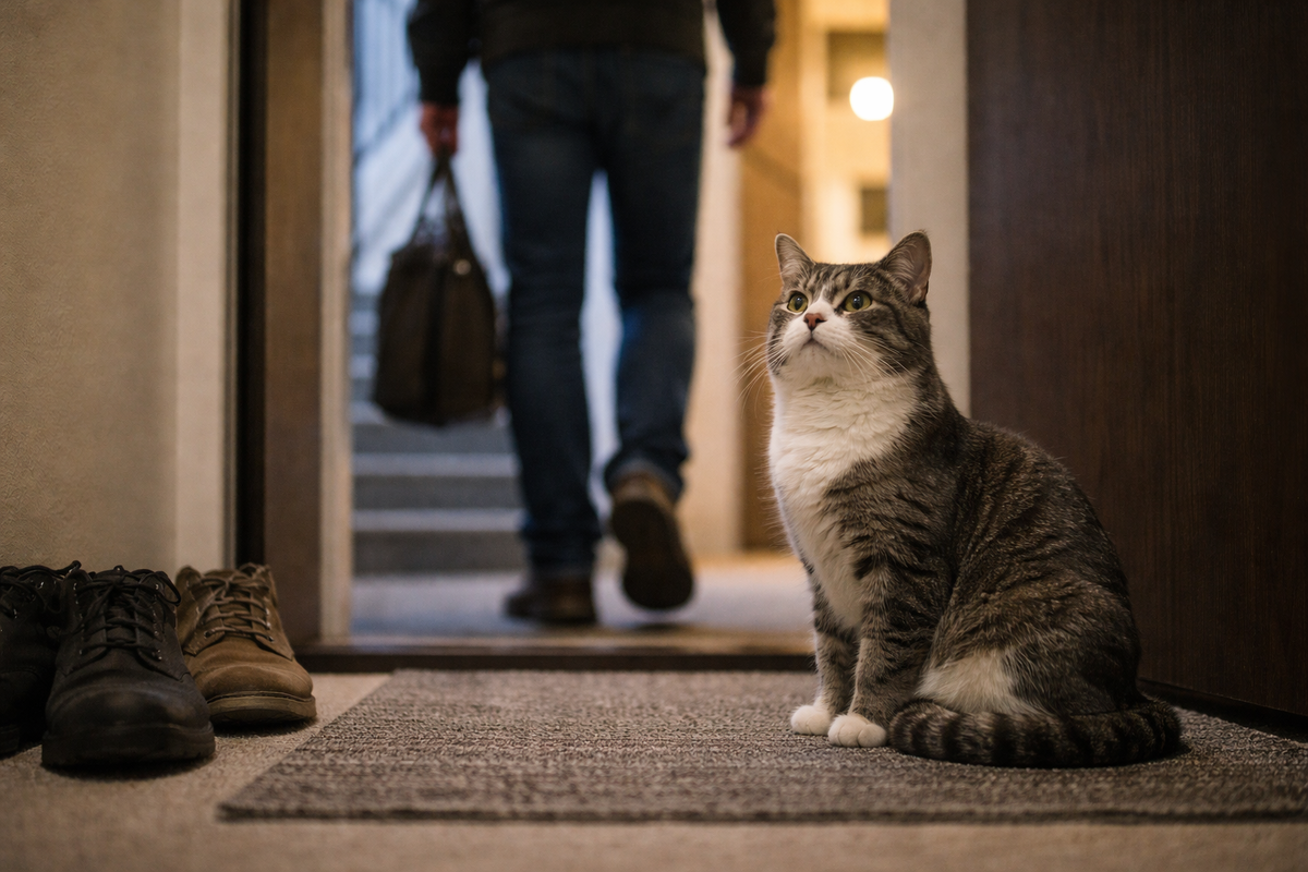 Кот запоминает не старания, а того, рядом с кем меньше неожиданностей