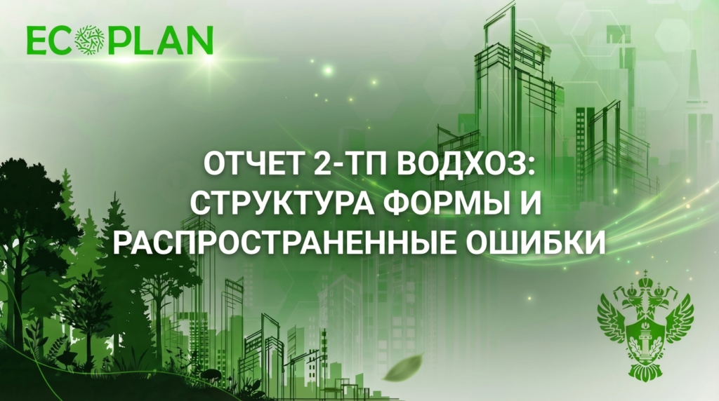    Отчет 2-ТП Водхоз, раскрывающий структуру формы и типичные ошибки при заполнении. Ecoplan