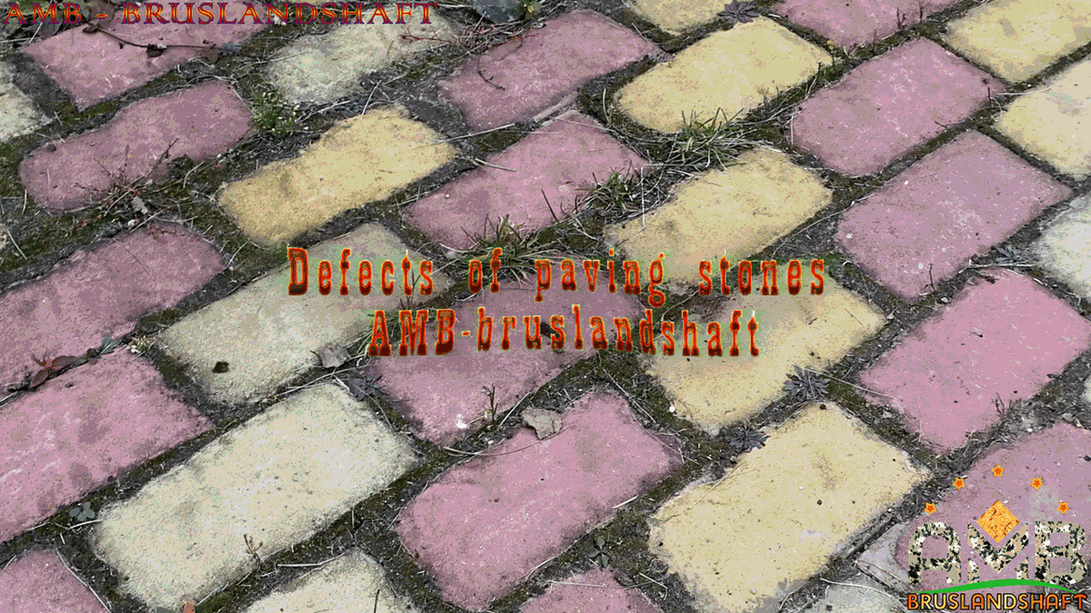 Дефекты тротуарной брусчатки - defects of paving stones