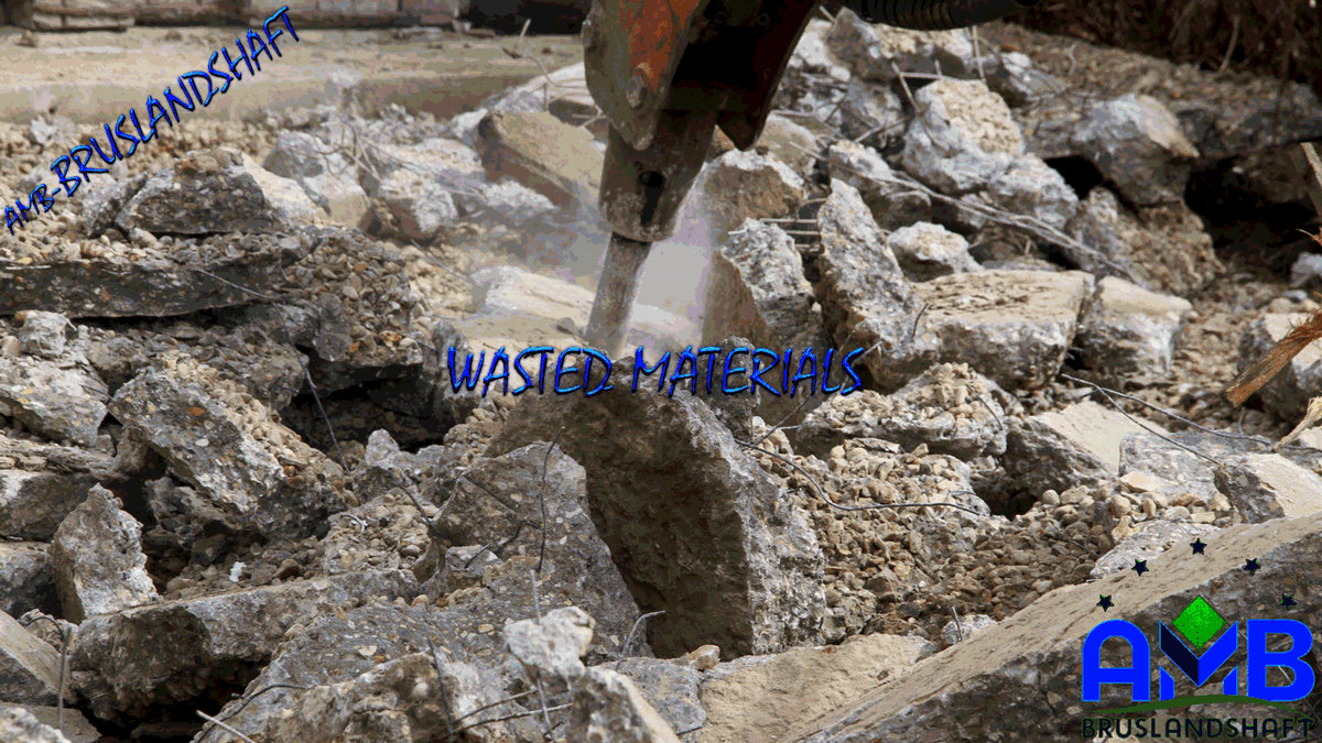 удаление бетонного основания-removing the concrete base