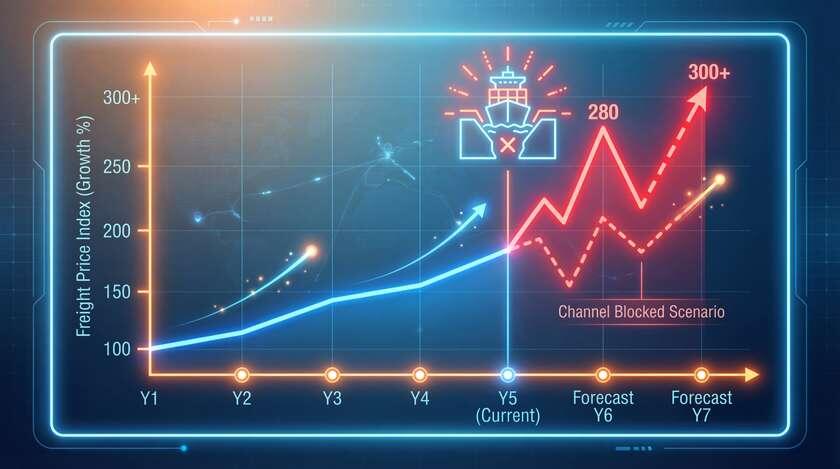 Иллюстрация график роста цен грузоперевозки