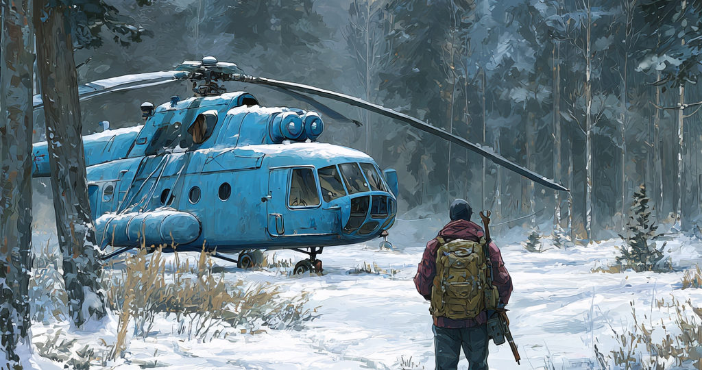 Охотник нашел в тайге старый Ми-8 и зимой поднял его в небо