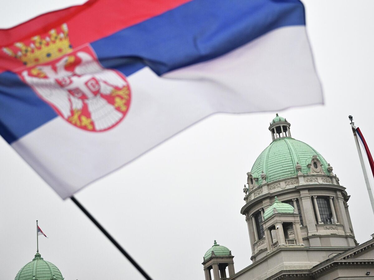    Флаг Сербии | © РИА Новости / Кирилл Зыков