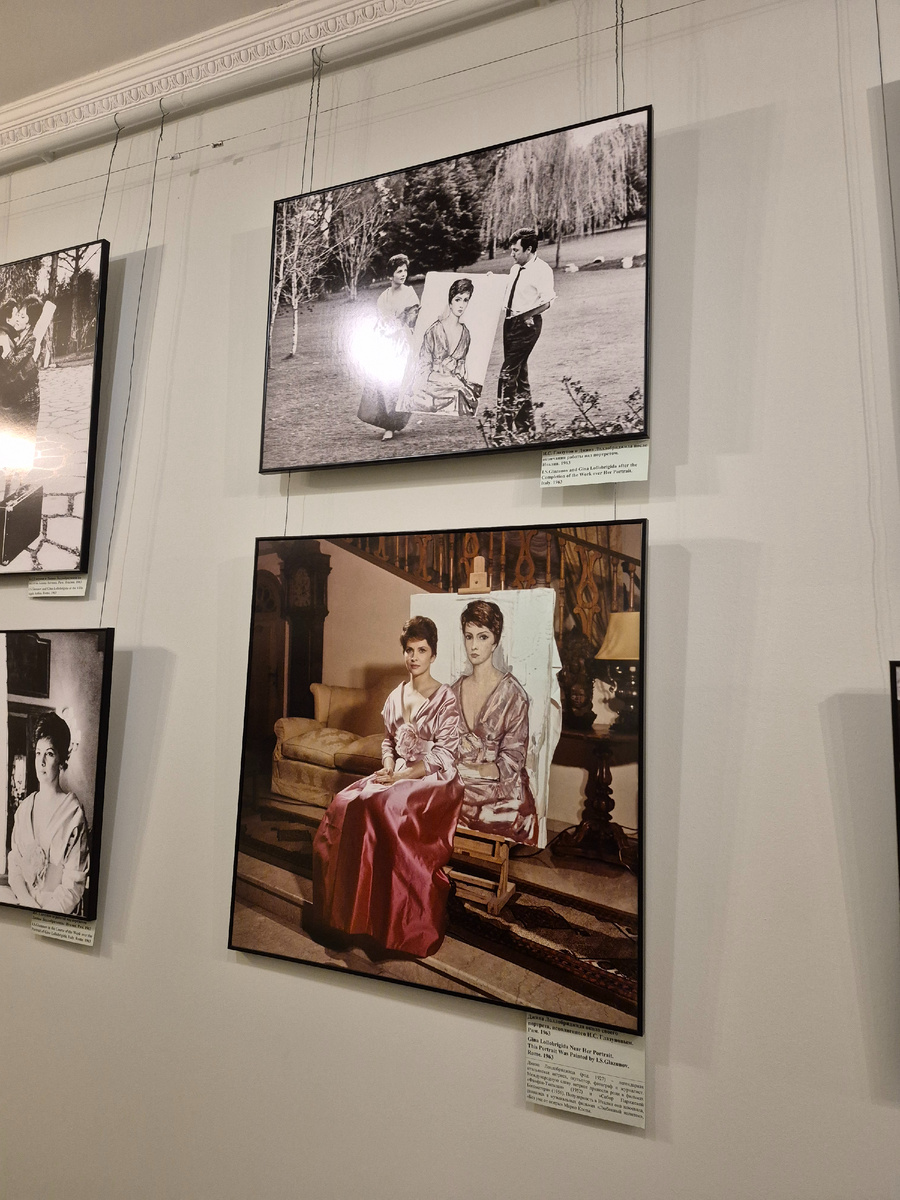 Фотографии работы над портретом актрисы Джины Лоллобриджиды