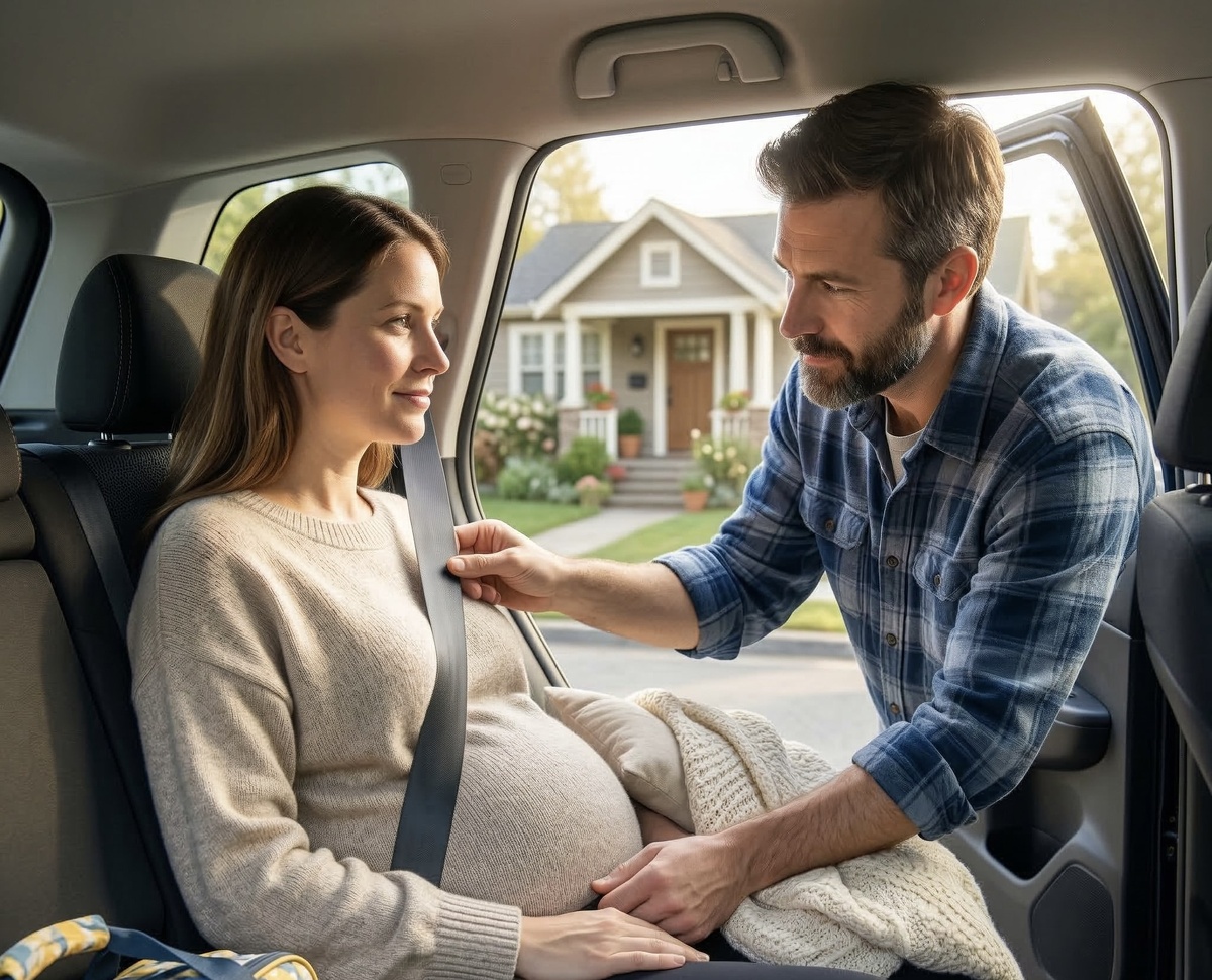 Поездка в роддом.