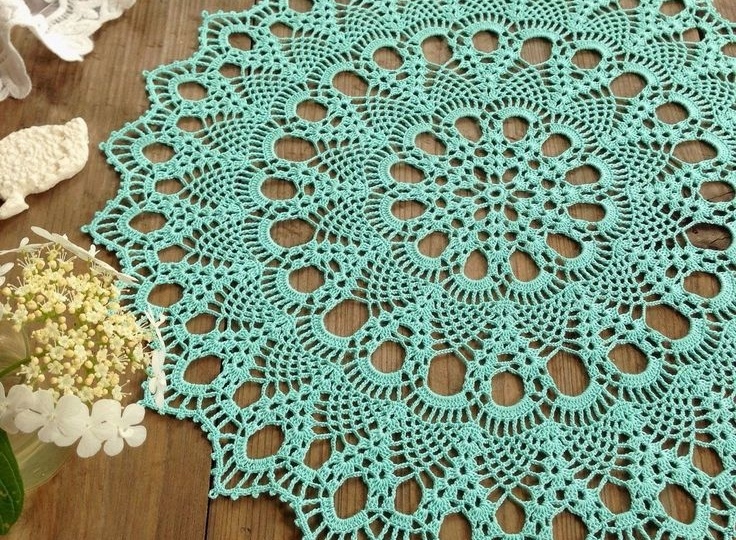 Красивые салфетки крючком и схемы