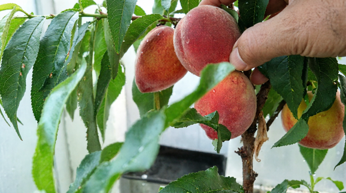 Персик карликовый Юбилей столицы Самоплодный красавчик