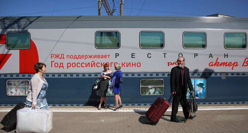    Запуск поезда имени актера Вячеслава Тихонова в Москве / Медиасток.рф