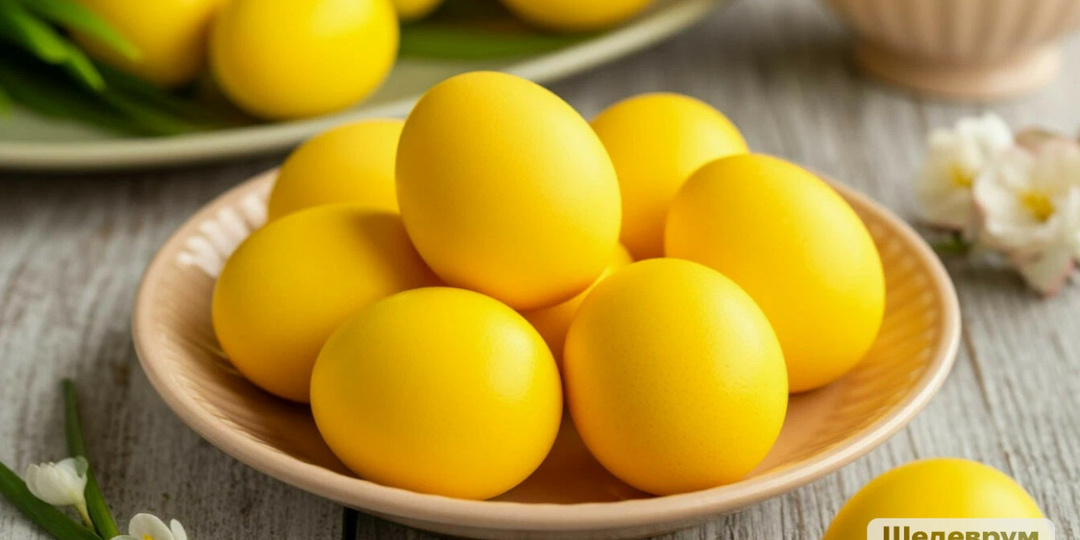Прощай, скучная луковая шелуха: один простой продукт красит яйца в цвет мимозы, а не в уныло коричневый