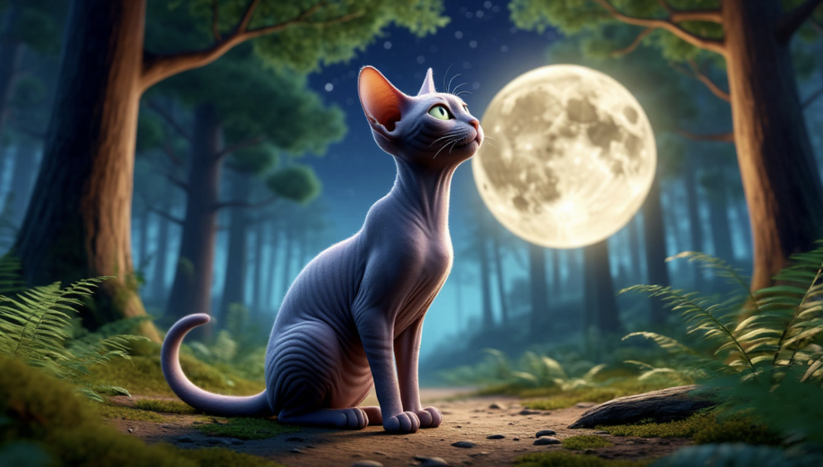 Изображение создано ИИ для канала Kote4com: всё о сфинксах